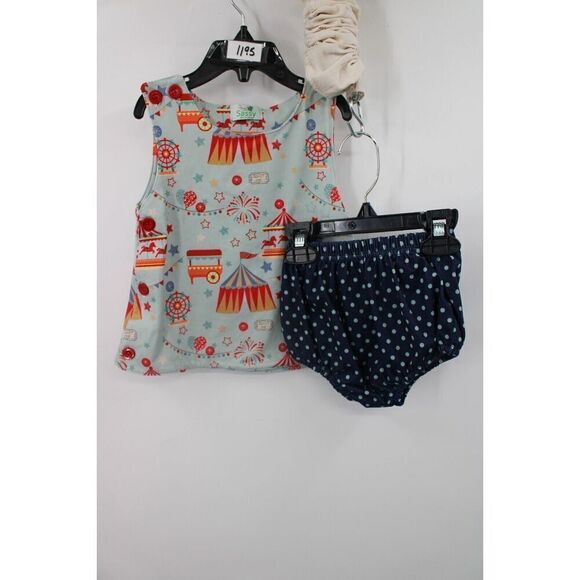 SASSY STITCHES DIAPER SET OUTFITS CRICUS 2T - Picture 1 of 11